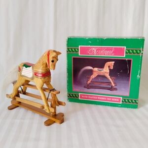 Christmas Around The World  Handcrafted Wooden Motion  Toy Horse